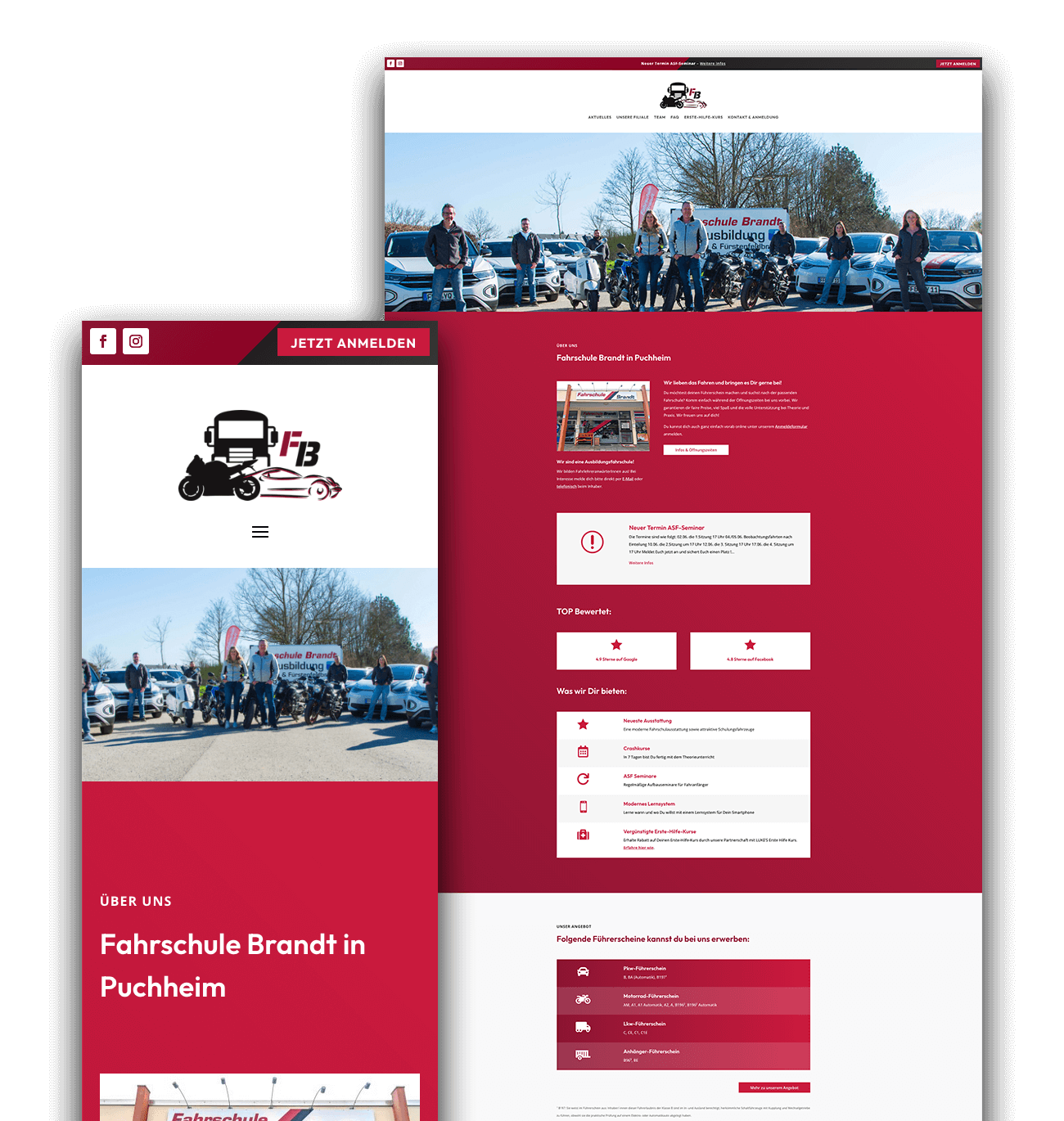 Referenz: Fahrschule Brandt